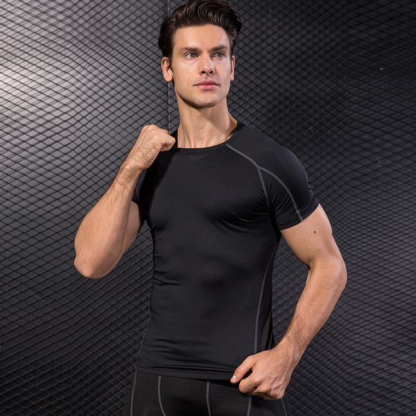 e-baihui men quick dry t-shirt compression fitness short sleeve breathable tees bodybuild sportswear men t-shirt 1053, White;black
e-baihui men quick dry t-shirt compression fitness short sleeve breathable tees bodybuild sportswear men t-shirt 1053, White;black
