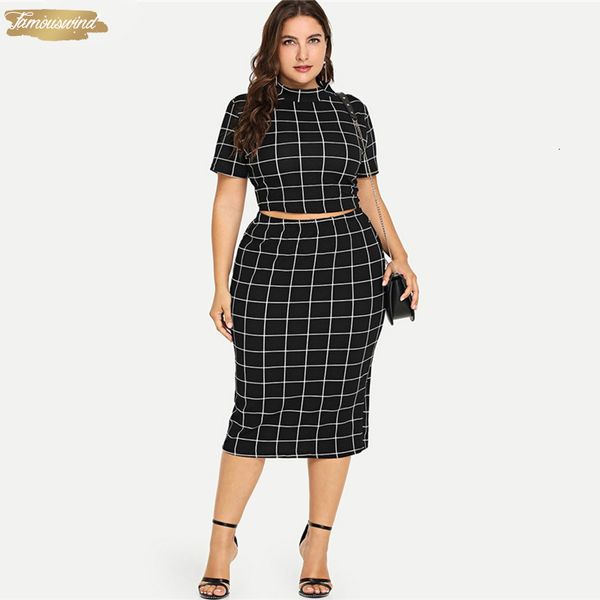 plus size two women set mock neck short sleeve plaid crop and skirt set piece womens 2 piece outfits, White
plus size two women set mock neck short sleeve plaid crop and skirt set piece womens 2 piece outfits, White