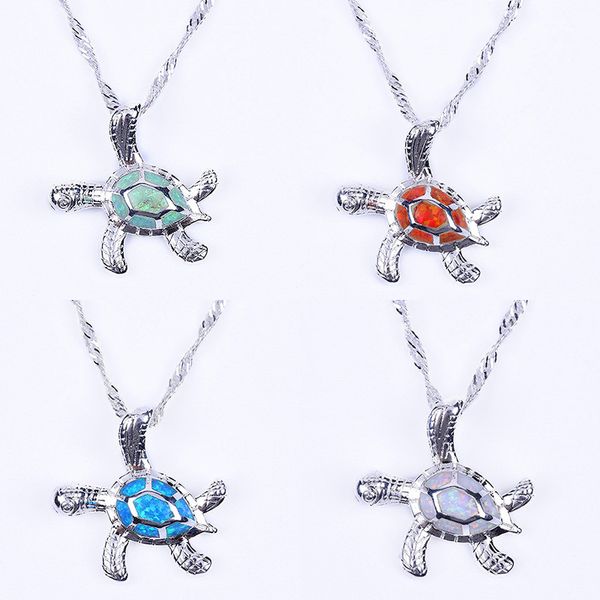 opal turtle pendant necklaces 925 sterling silver chain fashion animal design charm necklace party jewelry for women men gift 5colors
opal turtle pendant necklaces 925 sterling silver chain fashion animal design charm necklace party jewelry for women men gift 5colors