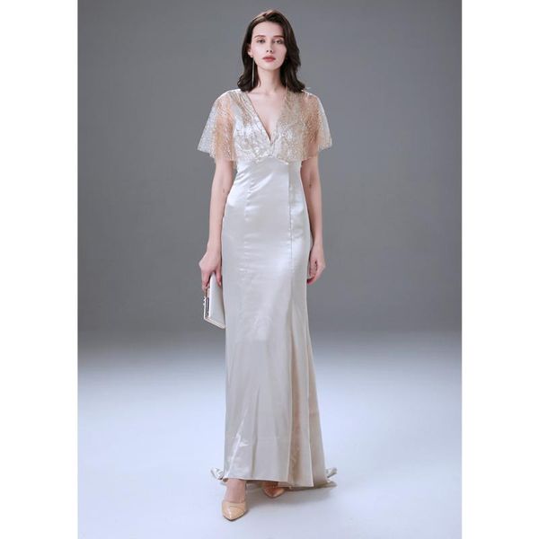 party dresses 2021 quinceanera dress v-neck collect waist of mermaid satin back zipper floor-length beige, White;black
party dresses 2021 quinceanera dress v-neck collect waist of mermaid satin back zipper floor-length beige, White;black