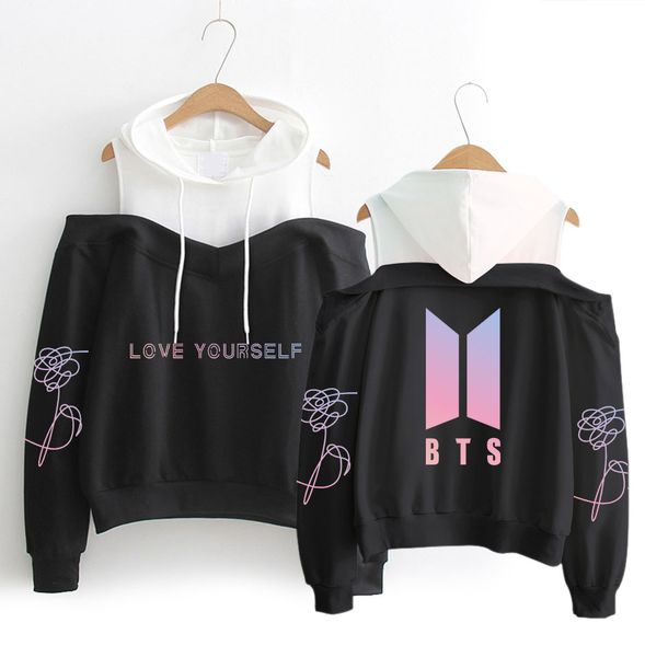 idol bts love yourself oversized hoodies sweatshirts women casual off-shoulder exclusive hoodie sweatshirt clothes, Black
idol bts love yourself oversized hoodies sweatshirts women casual off-shoulder exclusive hoodie sweatshirt clothes, Black