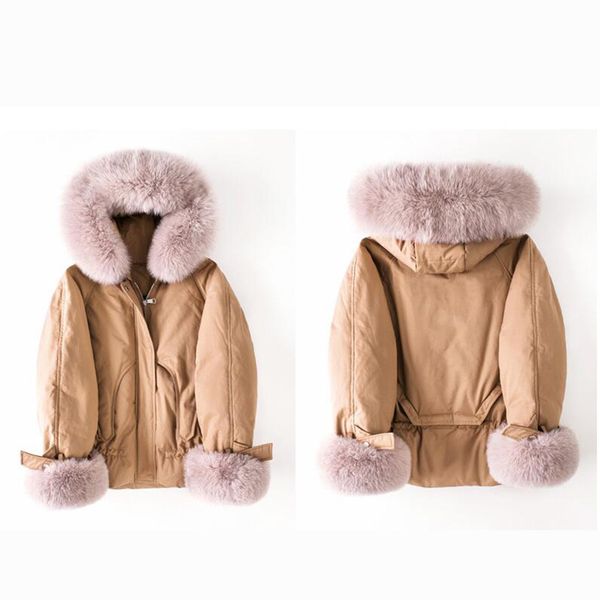 thicken warm winter coat women oversize 2019 large real natural fur white duck down parka hooded outerwear winter jacket women, Black
thicken warm winter coat women oversize 2019 large real natural fur white duck down parka hooded outerwear winter jacket women, Black