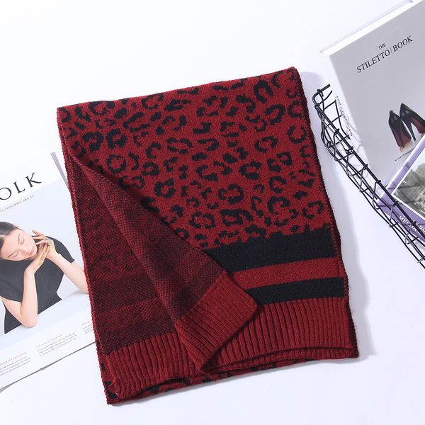 wholesale- new leopard scarf women's winter high-quality thick wool knit collar students autumn and winter warm, Blue;gray
wholesale- new leopard scarf women's winter high-quality thick wool knit collar students autumn and winter warm, Blue;gray