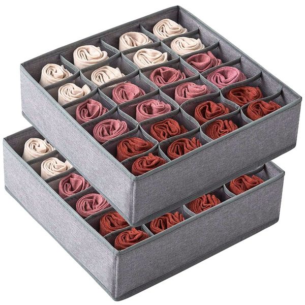 storage drawers 2 pack closet socks organizer drawer divider, 24 cell collapsible cabinet underwear boxes for storing s
storage drawers 2 pack closet socks organizer drawer divider, 24 cell collapsible cabinet underwear boxes for storing s
