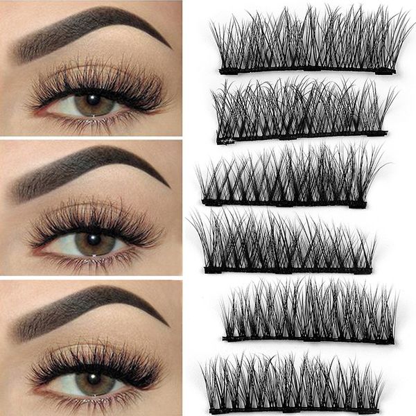 1 pair self-adhesive full coverage three magnetic false eyelashes wispy fluffy natural long wispies lashes handmade curelty-free
1 pair self-adhesive full coverage three magnetic false eyelashes wispy fluffy natural long wispies lashes handmade curelty-free