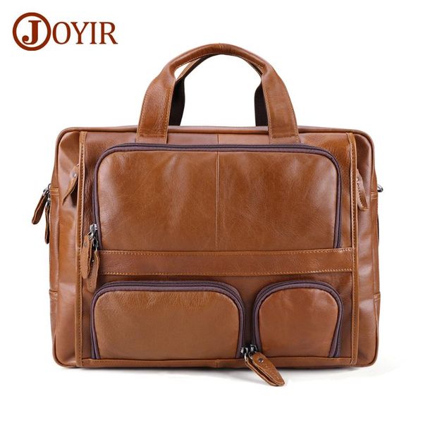 joyir genuine leather men briefcases 15" laphandbag business tote bag shoulder crossbody bag men's handbags large travel
joyir genuine leather men briefcases 15" laphandbag business tote bag shoulder crossbody bag men's handbags large travel