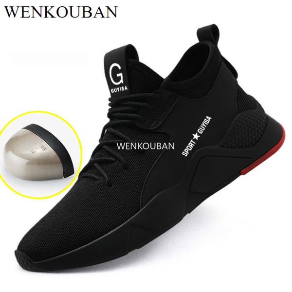work safety boots men sneakers outdoor steel toe footwear male indestructible men winter ankle boots lightweight safety sneakers, Black
work safety boots men sneakers outdoor steel toe footwear male indestructible men winter ankle boots lightweight safety sneakers, Black
