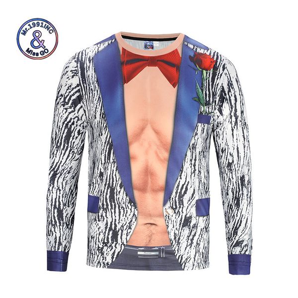 mens designer 3d digital printing long sleeve t-shirt round neck funny fake two muscle dress couple long t-shirt, White;black
mens designer 3d digital printing long sleeve t-shirt round neck funny fake two muscle dress couple long t-shirt, White;black