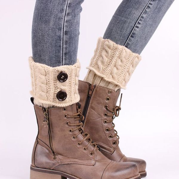 fashion double button cable knitted boot cuff short leg warmer womens boot socks knitted twist fashion boots accessories, Black;white
fashion double button cable knitted boot cuff short leg warmer womens boot socks knitted twist fashion boots accessories, Black;white