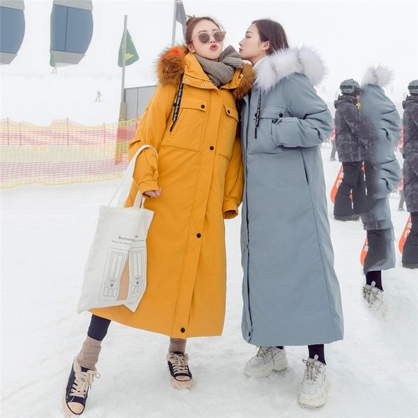 winter long down jacket women new fashion faux big fur collar hooded coat warm parka women casual cotton-padded jacket overcoat, Black
winter long down jacket women new fashion faux big fur collar hooded coat warm parka women casual cotton-padded jacket overcoat, Black
