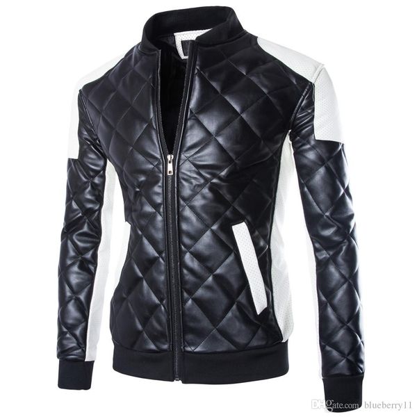 new men's motorcycle jackets black white casual collar stitching leather jacket coat padded coat overcoat parka men winter coats m-5xl, Black;brown
new men's motorcycle jackets black white casual collar stitching leather jacket coat padded coat overcoat parka men winter coats m-5xl, Black;brown