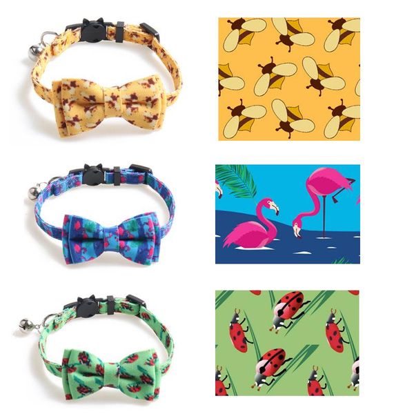 designer pet dog accessories flamingo ladybug bee pattern cat collar adjustable size with bell bow small dog collar breathable pet supplies
designer pet dog accessories flamingo ladybug bee pattern cat collar adjustable size with bell bow small dog collar breathable pet supplies