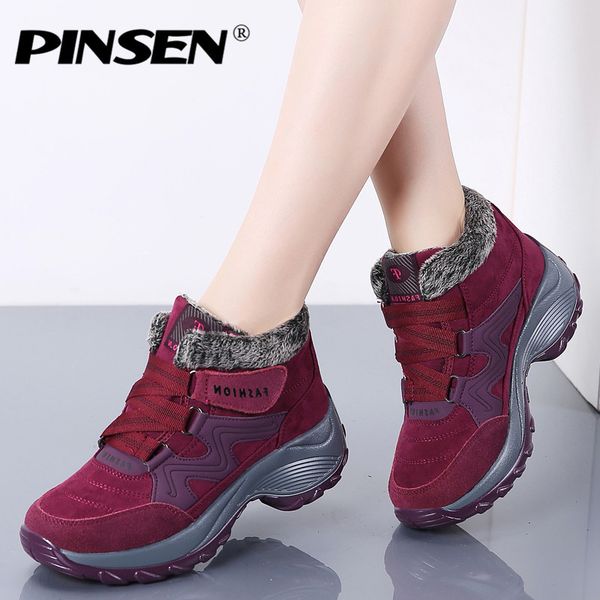 pinsen новый 2020 женщины snow boots высокое качество зима теплая нажмите ботильоны женщины платформы женский клин водонепроницаемый botas m, Black
pinsen новый 2020 женщины snow boots высокое качество зима теплая нажмите ботильоны женщины платформы женский клин водонепроницаемый botas m, Black