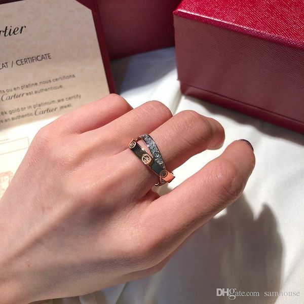 womens jewelry rings 925 sterling silver 18kgp diamond ring cart brand love luxury bague dame anello donna anel de senhora original box
womens jewelry rings 925 sterling silver 18kgp diamond ring cart brand love luxury bague dame anello donna anel de senhora original box