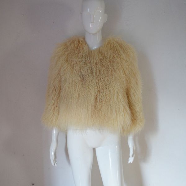 women's fur & faux au514 beige color women coat moscow cold winter jacket warm short, Black
women's fur & faux au514 beige color women coat moscow cold winter jacket warm short, Black