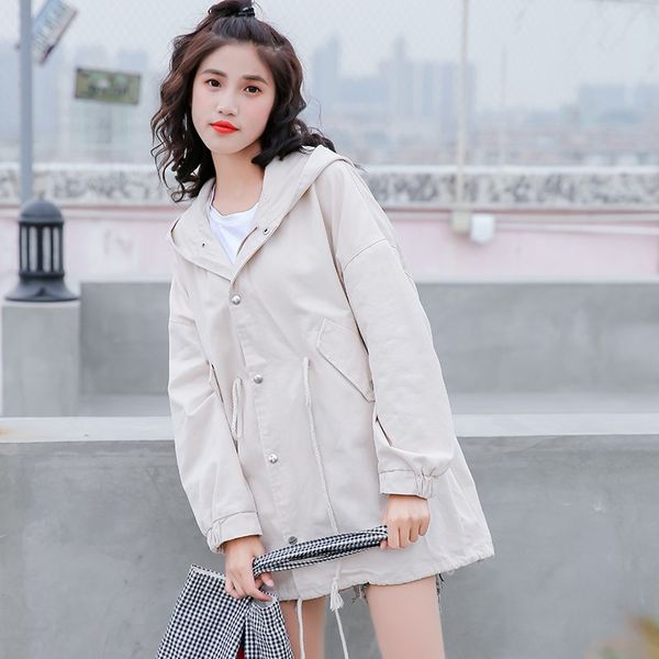 fashion 2019 autumn women windbreaker coats casual hooded long sleeve tie up trench coat female loose outerwear, Tan;black
fashion 2019 autumn women windbreaker coats casual hooded long sleeve tie up trench coat female loose outerwear, Tan;black