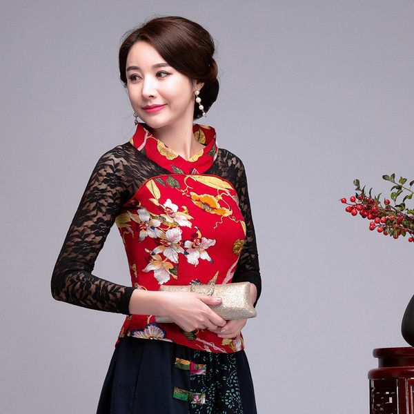 red summer women cotton linen shirt chinese style lace splicing blouse tradition flower frock l xl xxl 3xl 4xl 5xl 6xl, White
red summer women cotton linen shirt chinese style lace splicing blouse tradition flower frock l xl xxl 3xl 4xl 5xl 6xl, White