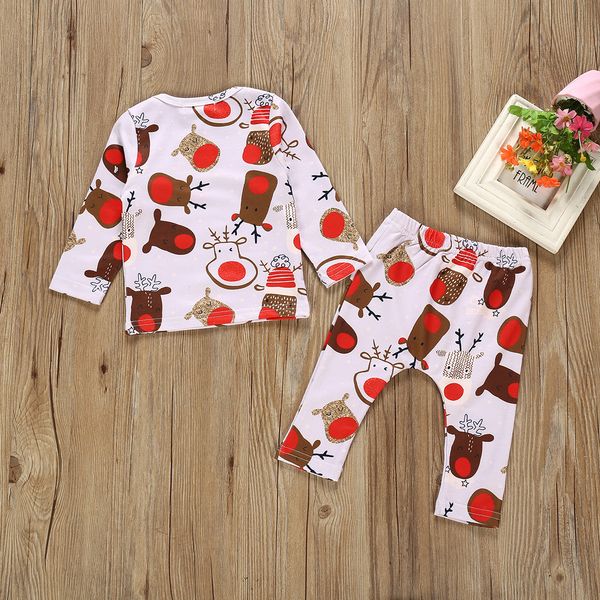 cute autumn baby girls boys long sleeve christmas cartoon print t-shirt +pants trouser costume set new, White
cute autumn baby girls boys long sleeve christmas cartoon print t-shirt +pants trouser costume set new, White