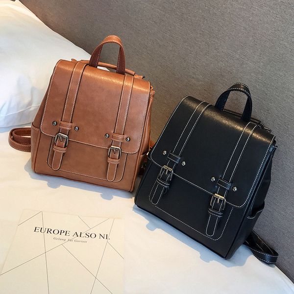 backpack women's bag winter new korean fashion simple and versatile retro pu soft leather multi-purpose small backpack
backpack women's bag winter new korean fashion simple and versatile retro pu soft leather multi-purpose small backpack