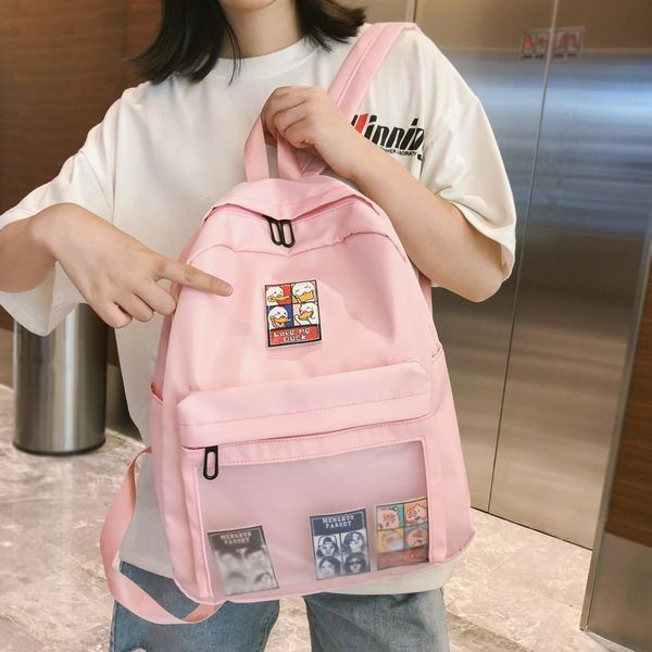 fashion women backpack nylon waterproof cute label girls leisure bookbag female travel bag for college girls backpack mochilas
fashion women backpack nylon waterproof cute label girls leisure bookbag female travel bag for college girls backpack mochilas