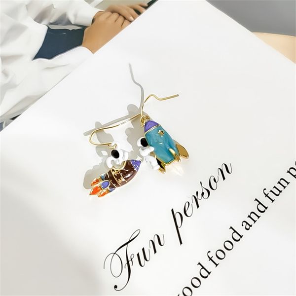 fashion korean version of the universe planet astronaut earrings female creative rocket asymmetric temperament wild ear hook, Silver
fashion korean version of the universe planet astronaut earrings female creative rocket asymmetric temperament wild ear hook, Silver