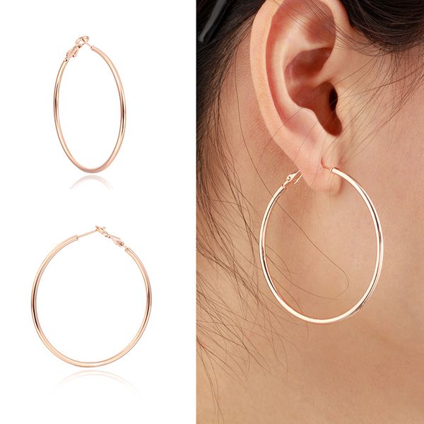 big large simple gold color circle loop round hoop earrings for women fashion jewelry brincos boucle d'oreille bijoux femme 5cm, Golden;silver
big large simple gold color circle loop round hoop earrings for women fashion jewelry brincos boucle d'oreille bijoux femme 5cm, Golden;silver