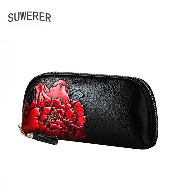 suwerer new real cowhide leather fashion flowers clutch bag woemn genuine leather bag women's famous embossing
suwerer new real cowhide leather fashion flowers clutch bag woemn genuine leather bag women's famous embossing