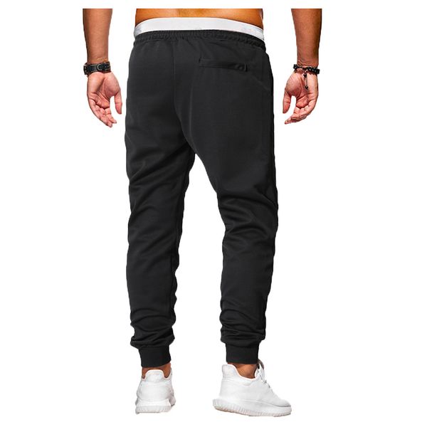 2019 spring and summer men's solid color elastic band pocket pinch sports pants support wholesale dropship, Black
2019 spring and summer men's solid color elastic band pocket pinch sports pants support wholesale dropship, Black