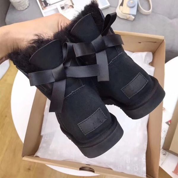женщины классический зима теплая подкладка 100% imported австралия cowskin fur fashion snow boots mini bailey bow сапоги, Black
женщины классический зима теплая подкладка 100% imported австралия cowskin fur fashion snow boots mini bailey bow сапоги, Black