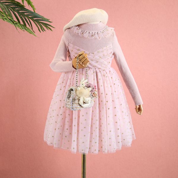 girl sweater dress 2019 autumn and winter knitting tulle patchwork dress children's clothes cute princess clothing, Red;yellow
girl sweater dress 2019 autumn and winter knitting tulle patchwork dress children's clothes cute princess clothing, Red;yellow