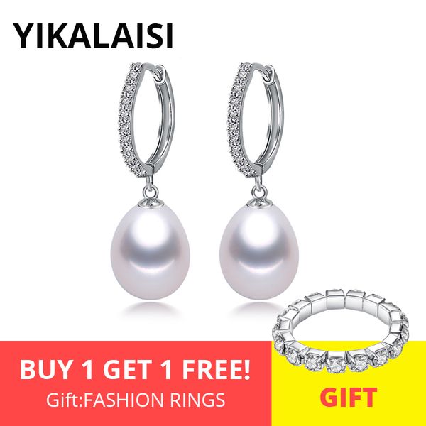 yikalaisi 925 sterling silver natural freshwater pearl jewelry for office women 8-9mm drop earrings white pink purple black, Golden;silver
yikalaisi 925 sterling silver natural freshwater pearl jewelry for office women 8-9mm drop earrings white pink purple black, Golden;silver