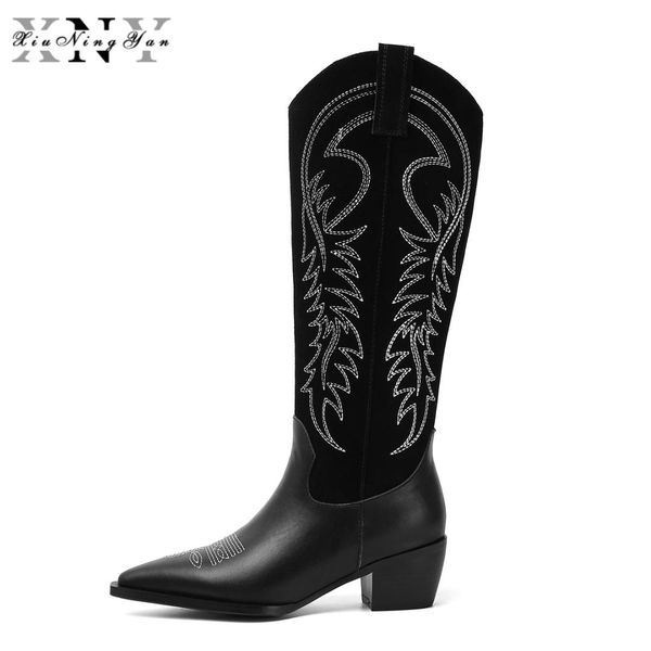 2019 из натуральной кожи сапоги женщин осень зима boots bling моды stretch knee high женская обувь мода обувь женские, Black
2019 из натуральной кожи сапоги женщин осень зима boots bling моды stretch knee high женская обувь мода обувь женские, Black