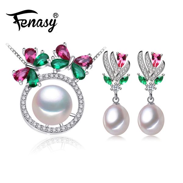 fenasy ruby 925 sterling silver pearl jewelry sets for women,natural stud earrings chain pendant necklace engagement ring set, Black
fenasy ruby 925 sterling silver pearl jewelry sets for women,natural stud earrings chain pendant necklace engagement ring set, Black