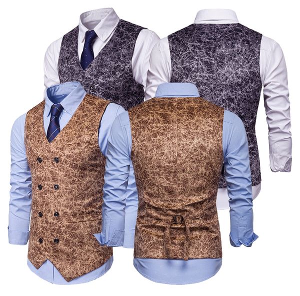 men's leopard print british casual nightclub slim vest jacket double-breasted fitted button fashion young outerwear clothing, Black;white
men's leopard print british casual nightclub slim vest jacket double-breasted fitted button fashion young outerwear clothing, Black;white