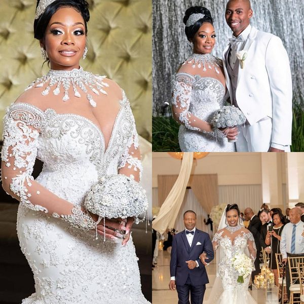 2020 lace mermaid wedding dresses 2019 tulle lace applique beaded crystals long sleeves wedding bridal gowns with detachable train, White
2020 lace mermaid wedding dresses 2019 tulle lace applique beaded crystals long sleeves wedding bridal gowns with detachable train, White