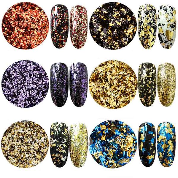 1 box aluminum foils flakes nail glitter mirror powders colorful irregular nail art dust manicure sequins chrome pigment, Silver;gold
1 box aluminum foils flakes nail glitter mirror powders colorful irregular nail art dust manicure sequins chrome pigment, Silver;gold