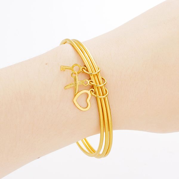 gold shop celebrity style junior iii bracelet little red book douyin-girl's style three-loop alluvial gold bracelet, Silver
gold shop celebrity style junior iii bracelet little red book douyin-girl's style three-loop alluvial gold bracelet, Silver