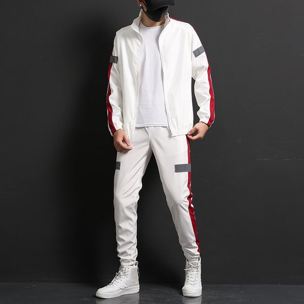 men sportswear set brand mens tracksuit sporting fitness clothing two pieces long sleeve jacket + pants casual men's track suit, Gray
men sportswear set brand mens tracksuit sporting fitness clothing two pieces long sleeve jacket + pants casual men's track suit, Gray