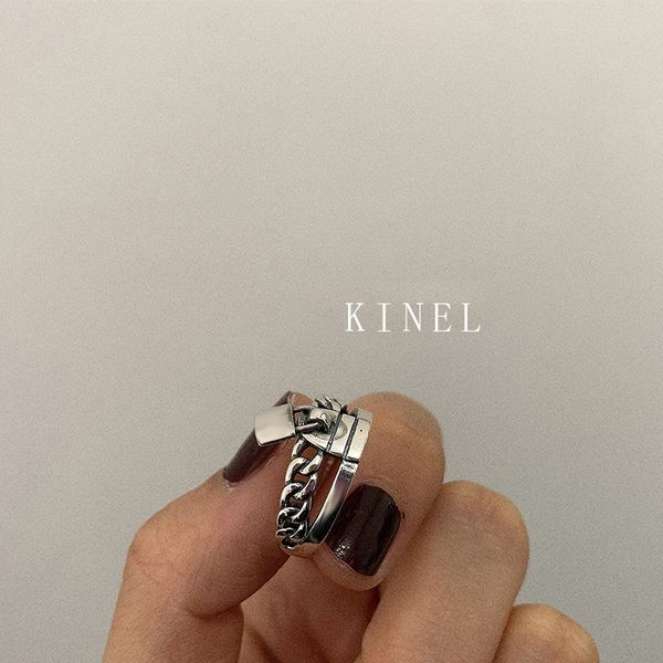 kinel s925 sterling silver lock ring personality multi-layer cross vintage jewelry simple open ring gift y200321, Slivery;golden
kinel s925 sterling silver lock ring personality multi-layer cross vintage jewelry simple open ring gift y200321, Slivery;golden