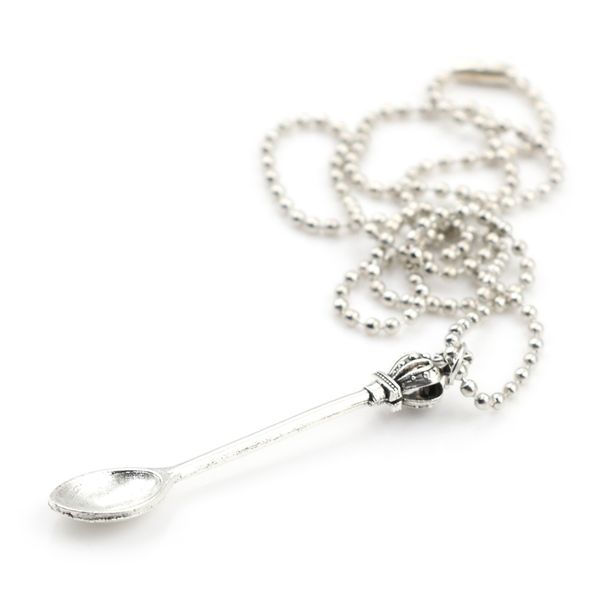 1pc crown mini spoon pendant necklace silver long chain charm women sweater jewelry party gift beauty decor
1pc crown mini spoon pendant necklace silver long chain charm women sweater jewelry party gift beauty decor