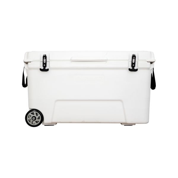 large size 120l white color cooler box for fishing camping hiking plastic outdoor trolley ice cooler box
large size 120l white color cooler box for fishing camping hiking plastic outdoor trolley ice cooler box