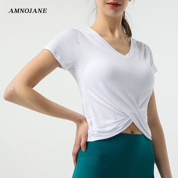 v collar cross waist loose crop sport yoga gym t shirt women shirts sports running tshirt workout fitness clothing tank, White;red
v collar cross waist loose crop sport yoga gym t shirt women shirts sports running tshirt workout fitness clothing tank, White;red