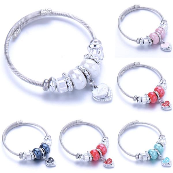 crystal heart charm bracelets&bangles silver bracelets for women pulseira feminina bracelet stainless steel jewelry, Black
crystal heart charm bracelets&bangles silver bracelets for women pulseira feminina bracelet stainless steel jewelry, Black