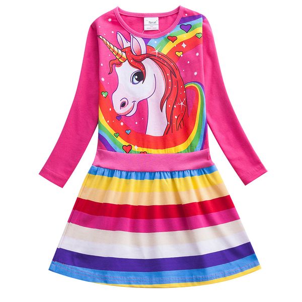 unicorn girl long sleeve dress cotton girl child baby wearing rainbow striped print long sleeve dress lh6219, Red;yellow
unicorn girl long sleeve dress cotton girl child baby wearing rainbow striped print long sleeve dress lh6219, Red;yellow