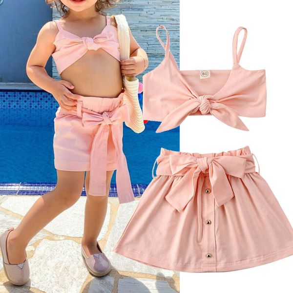 summer toddler baby kids girls clothes sets pink bowknot sleeveless t-shirt + skirt outfits clothes 2pcs sets 0-5y, White
summer toddler baby kids girls clothes sets pink bowknot sleeveless t-shirt + skirt outfits clothes 2pcs sets 0-5y, White