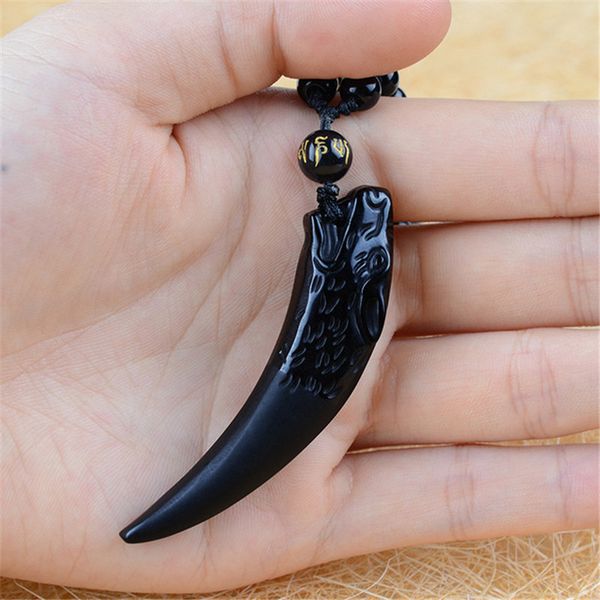drop shipping black obsidian carving wolf head obdidian amulet pendant necklace obsidian blessing lucky pendant men jewelry, Silver
drop shipping black obsidian carving wolf head obdidian amulet pendant necklace obsidian blessing lucky pendant men jewelry, Silver