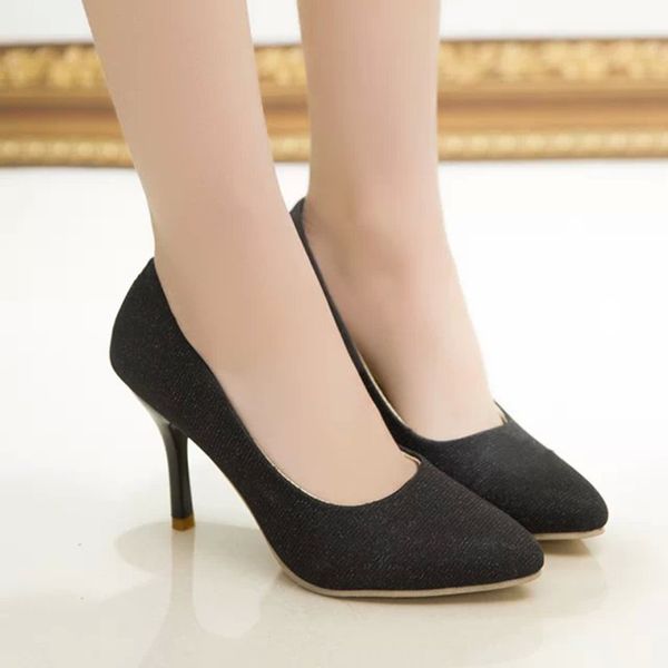 fashion bling pointed toe single shoes woman new arrival slip on high heels work shoes party wedding platform single 2020, Black
fashion bling pointed toe single shoes woman new arrival slip on high heels work shoes party wedding platform single 2020, Black