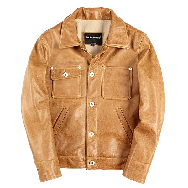 2019 light brown men japan style short casual leather jacket plus size xxxl genuine cowhide slim fit leather coat ing, Black
2019 light brown men japan style short casual leather jacket plus size xxxl genuine cowhide slim fit leather coat ing, Black