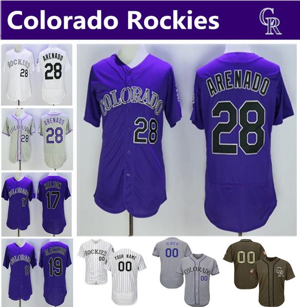 Colorado 19 Charlie Blackmon Jersey Purple White Gray 17 Todd Helton 27 Trevor Story 28 Nolan Arenado Rockies Baseball Jersey
Colorado 19 Charlie Blackmon Jersey Purple White Gray 17 Todd Helton 27 Trevor Story 28 Nolan Arenado Rockies Baseball Jersey