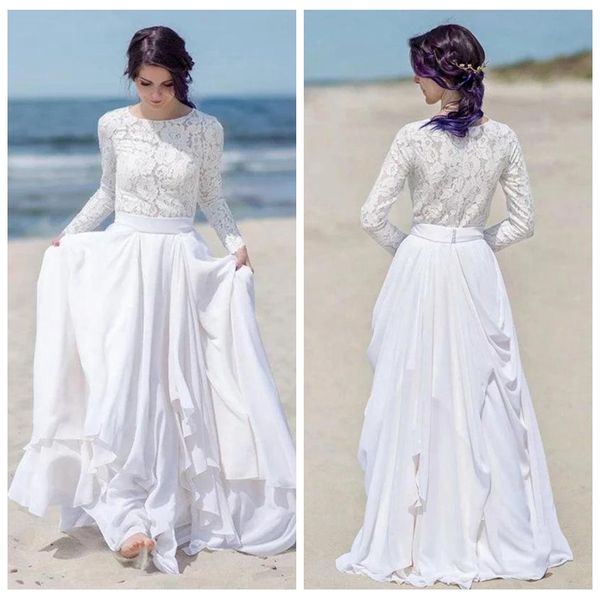 classic jewel neck wedding dress a line with zipper up lace applique vintage wedding dress floor length long sleeve wedding dress, White
classic jewel neck wedding dress a line with zipper up lace applique vintage wedding dress floor length long sleeve wedding dress, White